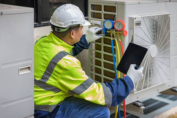 Professional Heat Pump Repair technician working in Orwell, NY